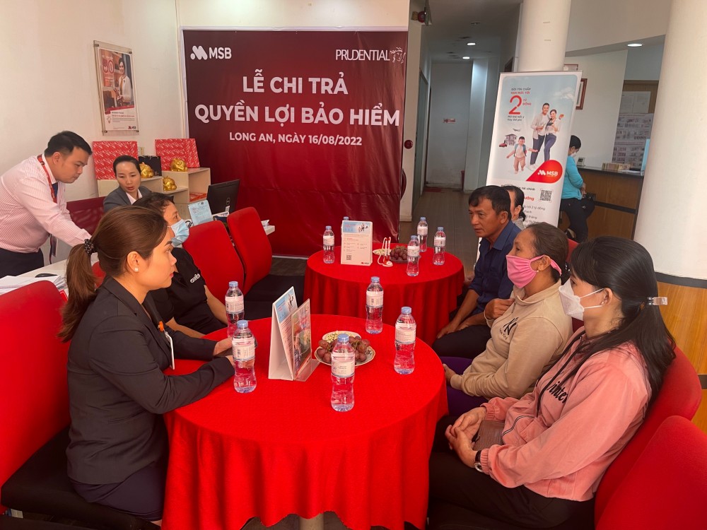 Prudential Việt Nam chi trả gần 1,9 tỷ đồng quyền lợi bảo hiểm cho khách hàng tham gia bảo hiểm qua ngân hàng MSB