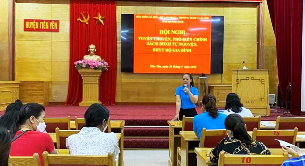 Hội nghị tuyên truyền của bảo hiểm xã hội tỉnh Quảng Ninh về các nội dung liên quan đến chính sách BHXH tự nguyện và BHYT Hội nghị tuyên truyền của bảo hiểm xã hội tỉnh Quảng Ninh về các nội dung liên quan đến chính sách BHXH tự nguyện và BHYT