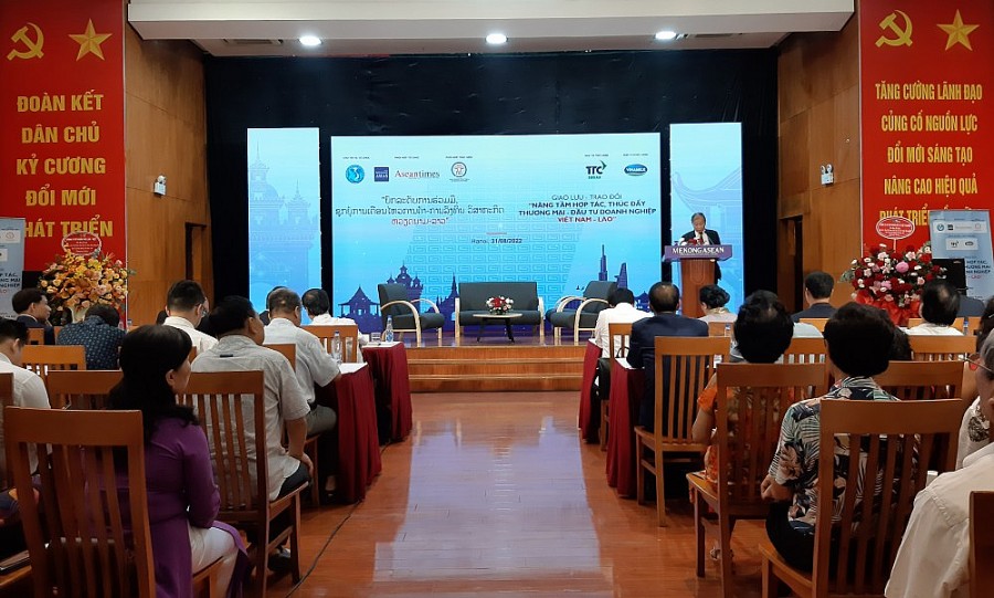 chương trình giao lưu - trao đổi với chủ đề “Nâng tầm hợp tác, thúc đẩy hoạt động thương mại - đầu tư doanh nghiệp Việt Nam - Lào”. chương trình giao lưu - trao đổi với chủ đề “Nâng tầm hợp tác, thúc đẩy hoạt động thương mại - đầu tư doanh nghiệp Việt Nam - Lào”.