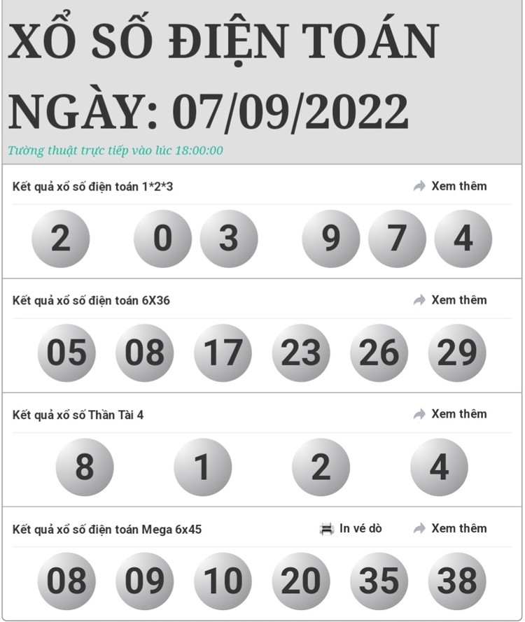 Xổ số toàn quốc hôm nay 7/9, kết quả xổ số nhanh, chính xác Xổ số toàn quốc hôm nay 7/9, kết quả xổ số nhanh, chính xác