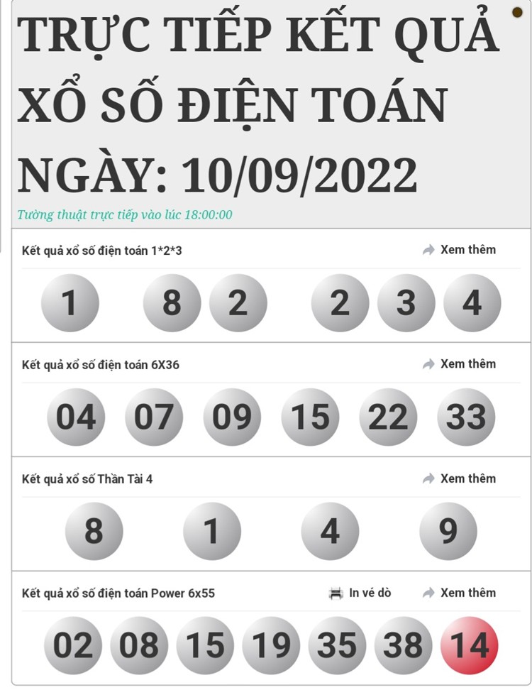 Kết quả xổ số hôm nay 10/9: Xổ số ba miền nhanh, chính xác Kết quả xổ số hôm nay 10/9: Xổ số ba miền nhanh, chính xác