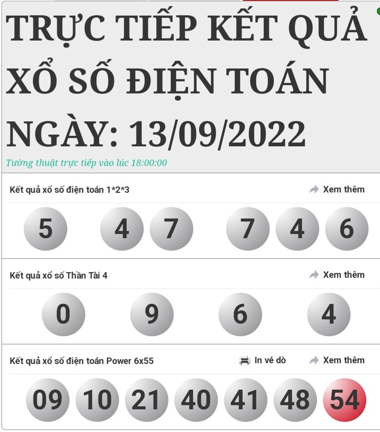 Kết quả xổ số hôm nay 13/9: Xổ số ba miền Bắc, Trung, Nam Kết quả xổ số hôm nay 13/9: Xổ số ba miền Bắc, Trung, Nam
