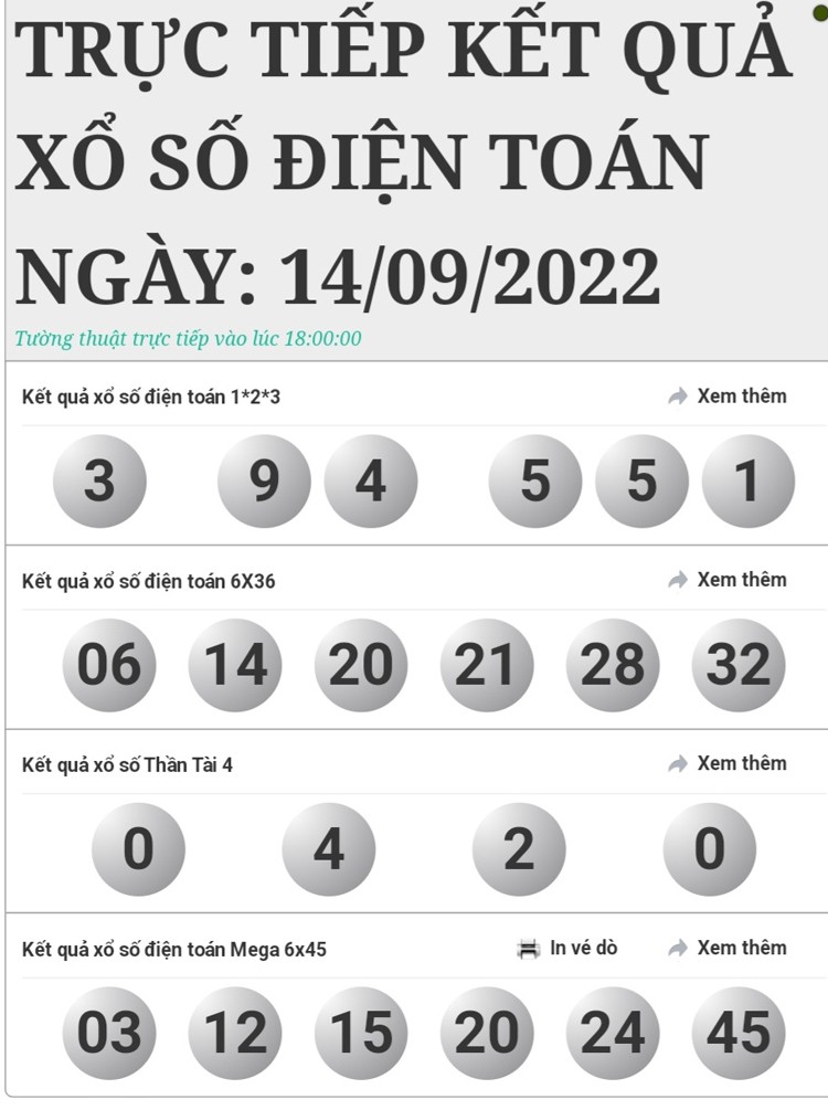 Kết quả xổ số hôm nay 14/9: Cập nhật chính xác xổ số ba miền Kết quả xổ số hôm nay 14/9: Cập nhật chính xác xổ số ba miền