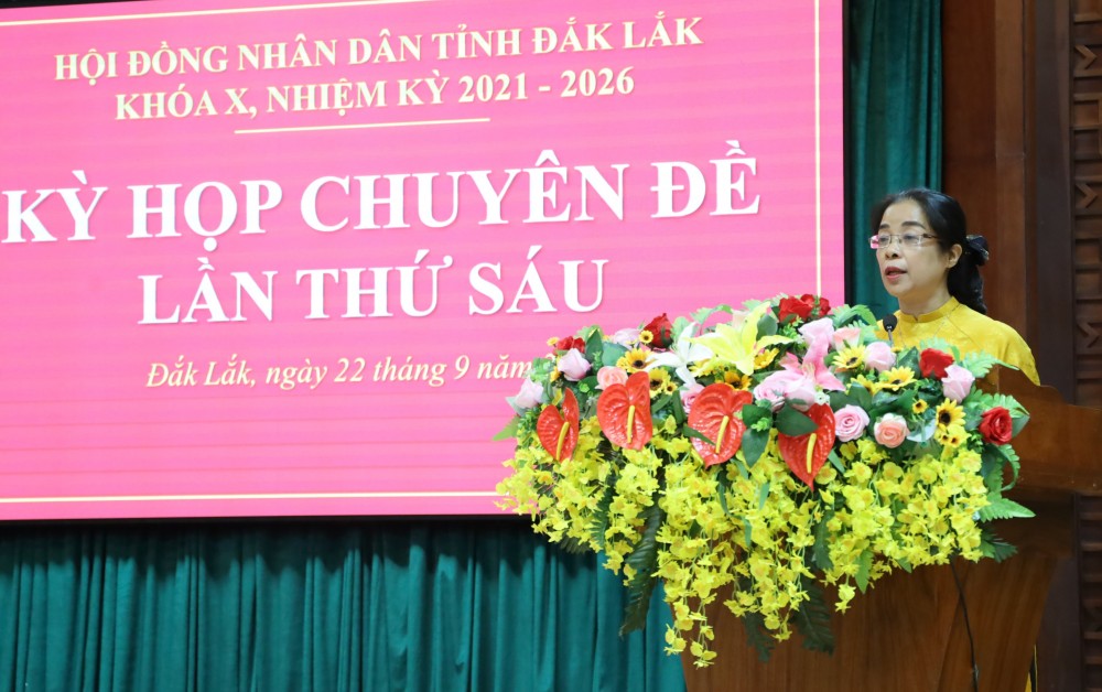 Bà Huỳnh Thị Chiến Hòa giữ chức Chủ tịch HĐND tỉnh Đắk Lắk