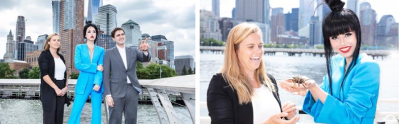 Jessica Minh Anh rực cháy trước phông nền đường chân trời New York Jessica Minh Anh rực cháy trước phông nền đường chân trời New York