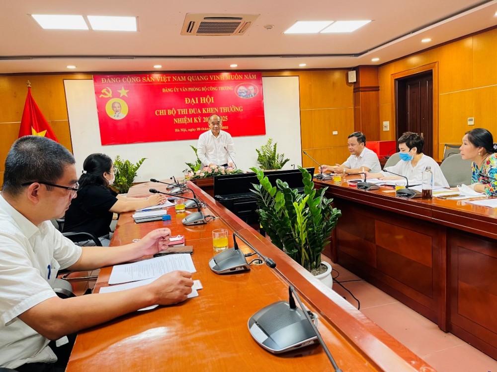 Đảng bộ Văn phòng Bộ Công Thương tổ chức thành công các đại hội chi bộ trực thuộc Đảng bộ Văn phòng Bộ Công Thương tổ chức thành công các đại hội chi bộ trực thuộc