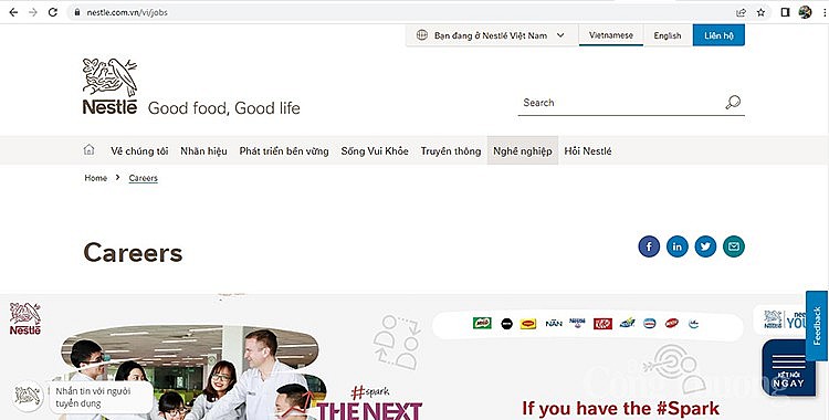 Cảnh báo tin nhắn lừa đảo và thông báo tuyển dụng giả mạo Nestlé Cảnh báo tin nhắn lừa đảo và thông báo tuyển dụng giả mạo Nestlé