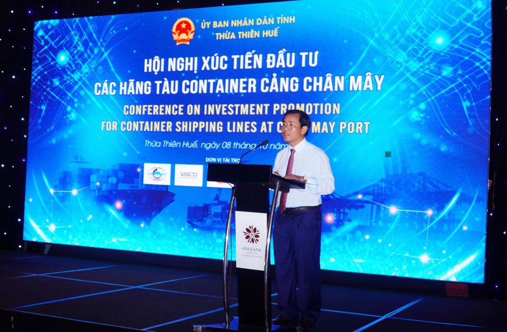 Thừa Thiên Huế: Xúc tiến đầu tư các hãng tàu container cảng Chân Mây Thừa Thiên Huế: Xúc tiến đầu tư các hãng tàu container cảng Chân Mây
