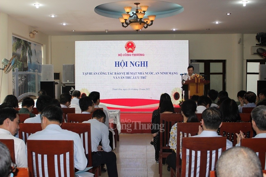 Hội nghị tập huấn công tác bảo vệ bí mật nhà nước, an ninh mạng và văn thư năm 2022 Hội nghị tập huấn công tác bảo vệ bí mật nhà nước, an ninh mạng và văn thư năm 2022