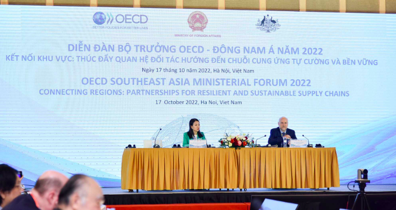 Diễn đàn Bộ trưởng OECD – Đông Nam Á năm 2022 với chủ đề “Kết nối khu vực: Thúc đẩy quan hệ đối tác hướng đến chuỗi cung ứng tự cường và bền vững” Diễn đàn Bộ trưởng OECD – Đông Nam Á năm 2022 với chủ đề “Kết nối khu vực: Thúc đẩy quan hệ đối tác hướng đến chuỗi cung ứng tự cường và bền vững”