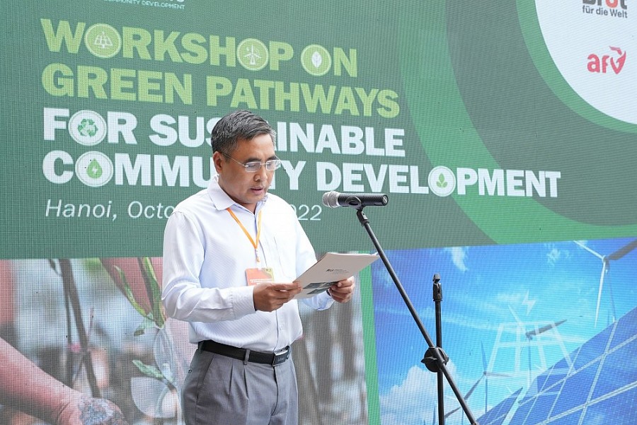 Tiến sĩ Nguyễn Quốc Trị - Tổng cục trưởng Tổng Cục Lâm nghiệp, Bộ Nông nghiệp _ Phát triển Nông thôn phát biểu khai mạc chương trình