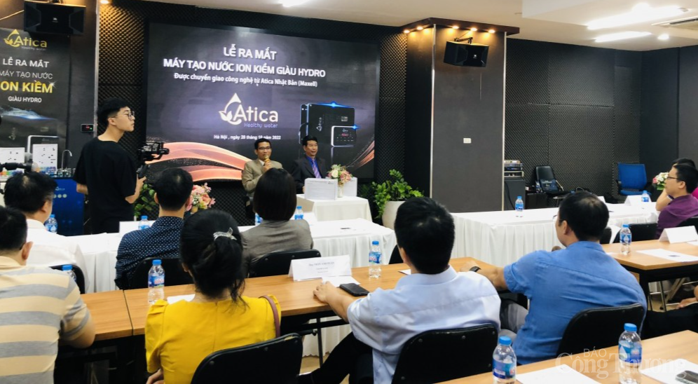 Ra mắt máy lọc nước ion kiềm giàu hydro được chuyển giao công nghệ từ Nhật Bản Ra mắt máy lọc nước ion kiềm giàu hydro được chuyển giao công nghệ từ Nhật Bản