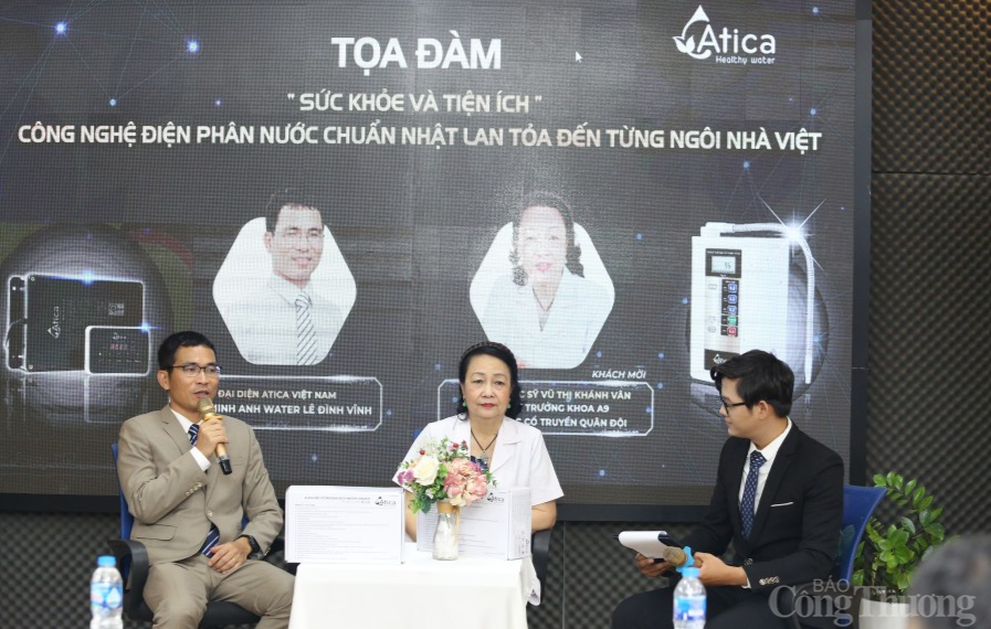 Ra mắt máy lọc nước ion kiềm giàu hydro được chuyển giao công nghệ từ Nhật Bản Ra mắt máy lọc nước ion kiềm giàu hydro được chuyển giao công nghệ từ Nhật Bản