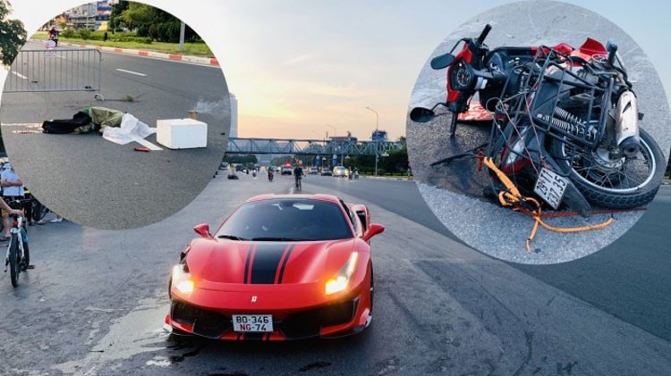 Hà Nội: Siêu xe Ferrari va chạm với xe máy khiến 1 người tử vong tại chỗ Hà Nội: Siêu xe Ferrari va chạm với xe máy khiến 1 người tử vong tại chỗ