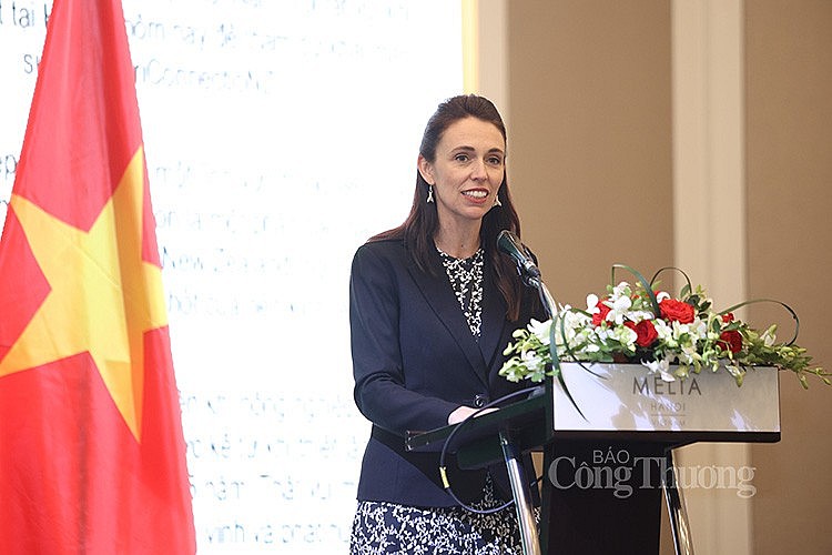 Thủ tướng New Zealand Jacinda Ardern phát biểu tại sự kiện Thủ tướng New Zealand Jacinda Ardern phát biểu tại sự kiện