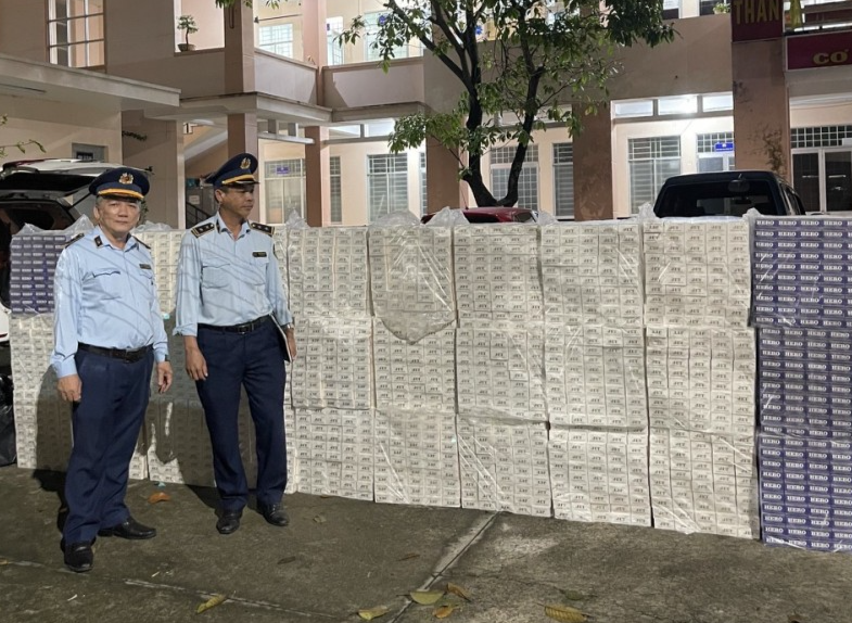 Phối hợp phát hiện, thu giữ 15.000 bao thuốc lá điếu nhập lậu Phối hợp phát hiện, thu giữ 15.000 bao thuốc lá điếu nhập lậu