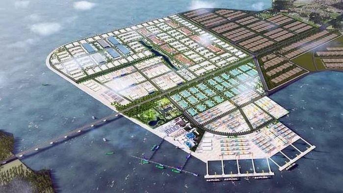 Phối cảnh tuyến đê biển Nam Đình Vũ (TP Hải Phòng) sau khi hoàn thành Phối cảnh tuyến đê biển Nam Đình Vũ (TP Hải Phòng) sau khi hoàn thành