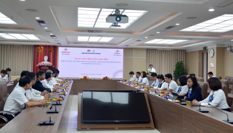 EVNCPC và EVNHANOI ký kết hợp tác kết nối tổng đài của 2 Trung tâm Chăm sóc khách hàng EVNCPC và EVNHANOI ký kết hợp tác kết nối tổng đài của 2 Trung tâm Chăm sóc khách hàng