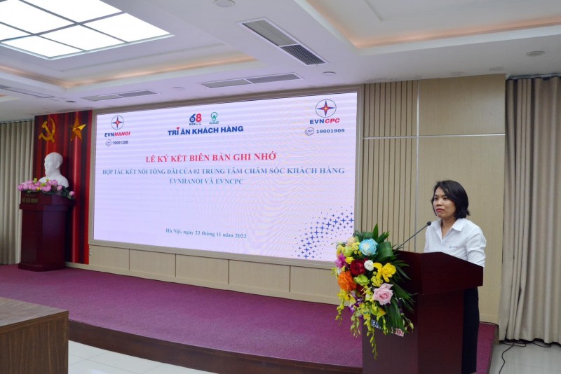 EVNCPC và EVNHANOI ký kết hợp tác kết nối tổng đài của 2 Trung tâm Chăm sóc khách hàng EVNCPC và EVNHANOI ký kết hợp tác kết nối tổng đài của 2 Trung tâm Chăm sóc khách hàng
