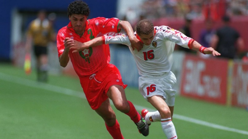 Bỉ từng đánh bại Morocco ở Mỹ năm 1994 Bỉ từng đánh bại Morocco ở Mỹ năm 1994