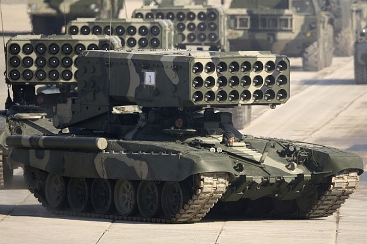 TOS-1: Vũ khí phi hạt nhân mạnh nhất của Nga ở chiến sự Ukraine TOS-1: Vũ khí phi hạt nhân mạnh nhất của Nga ở chiến sự Ukraine