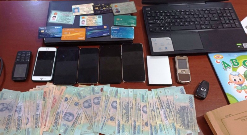 Tang vật thu giữ trong quá trình bắt giữ các đối tượng