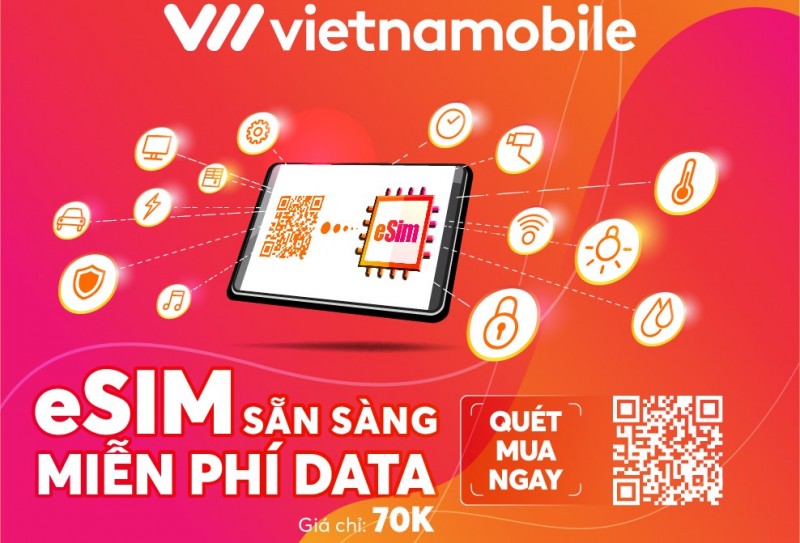 Vietnamobile vừa chính thức cung cấp eSim với ưu đãi cực khủng Vietnamobile vừa chính thức cung cấp eSim với ưu đãi cực khủng