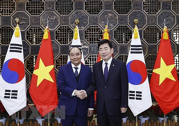 Chủ tịch nước Nguyễn Xuân Phúc hội kiến Chủ tịch Quốc hội Hàn Quốc Kim Jin-pyo Chủ tịch nước Nguyễn Xuân Phúc hội kiến Chủ tịch Quốc hội Hàn Quốc Kim Jin-pyo