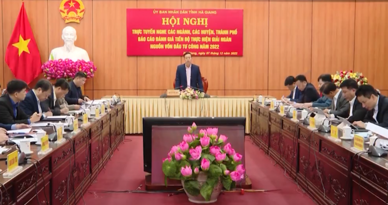 Hà Giang quyết tâm đẩy nhanh tốc độ giải ngân vốn đầu tư công Hà Giang quyết tâm đẩy nhanh tốc độ giải ngân vốn đầu tư công