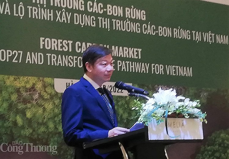 ông Trần Quang Bảo - Phó Tổng cục trưởng Tổng cục Lâm nghiệp phát biểu tại Hội thảo ông Trần Quang Bảo - Phó Tổng cục trưởng Tổng cục Lâm nghiệp phát biểu tại Hội thảo