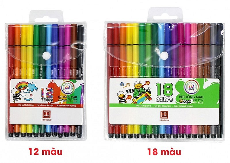 Bút lông màu Hồng Hà màu sắc tươi sáng chuẩn mỹ thuật Bút lông màu Hồng Hà màu sắc tươi sáng chuẩn mỹ thuật