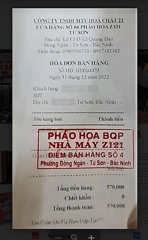 Lật tẩy chiêu trò đại lý “thổi giá” pháo hoa Z121