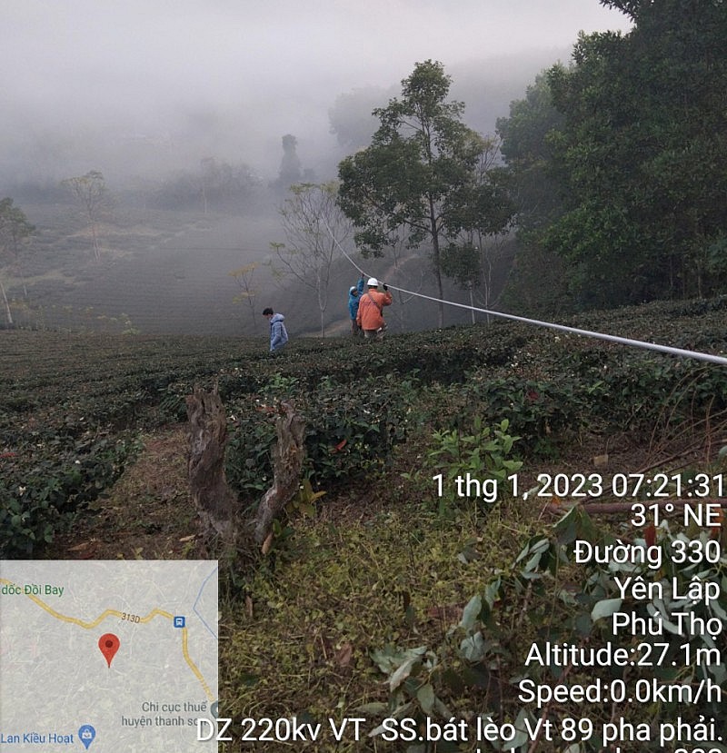 Hoàn thành đóng điện dự án nâng tải đường dây 220kV đoạn Việt Trì – Suối Sập Hoàn thành đóng điện dự án nâng tải đường dây 220kV đoạn Việt Trì – Suối Sập