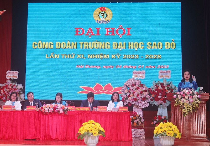 Đại hội Công đoàn Trường Đại học Sao Đỏ nhiệm kỳ 2023 - 2028 Đại hội Công đoàn Trường Đại học Sao Đỏ nhiệm kỳ 2023 - 2028