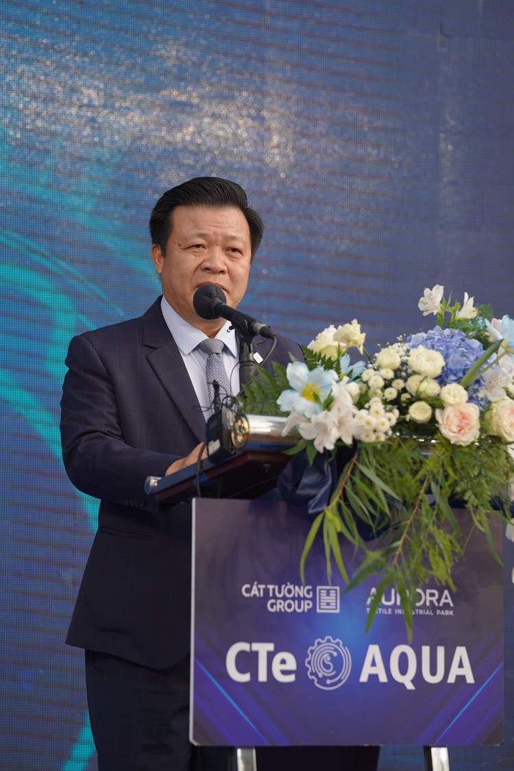 Khu công nghiệp dệt may Rạng Đông (Aurora IP) khánh thành Trạm bơm - Tuyến ống CTe AQUA Khu công nghiệp dệt may Rạng Đông (Aurora IP) khánh thành Trạm bơm - Tuyến ống CTe AQUA