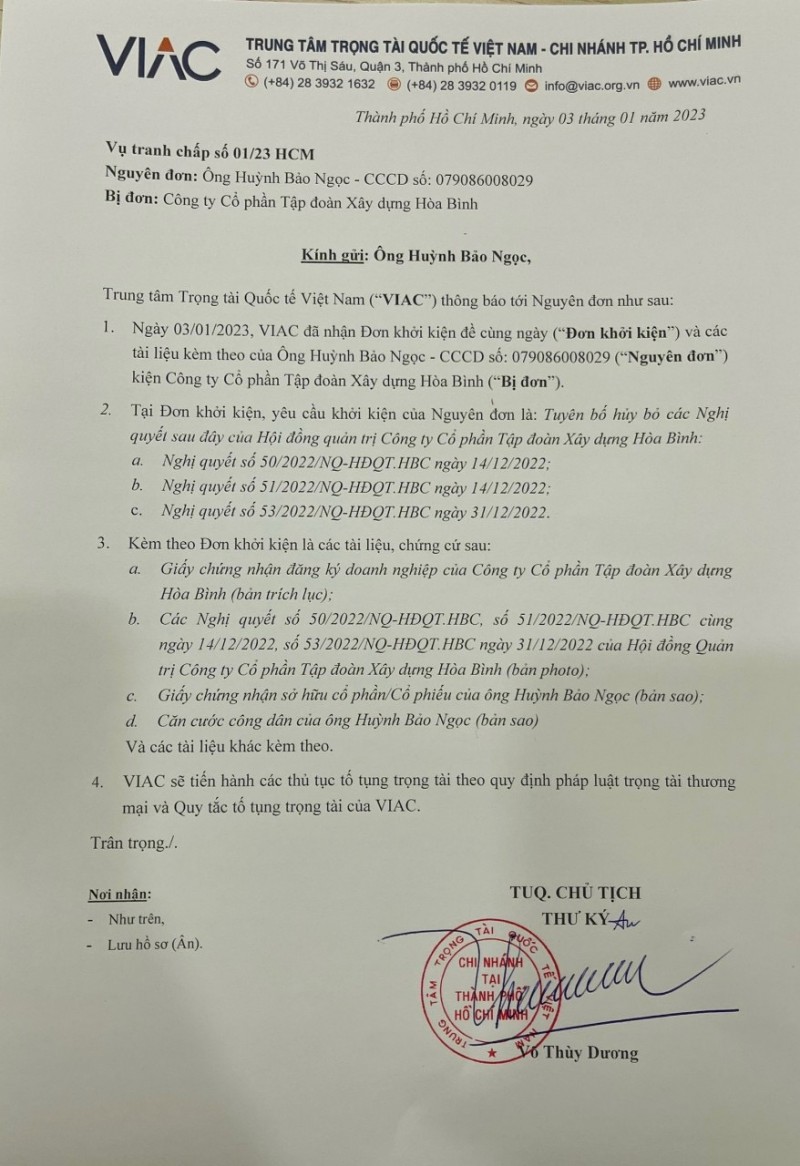 “Nội chiến” ở Xây dựng Hòa Bình: Sẽ dắt nhau ra tòa? “Nội chiến” ở Xây dựng Hòa Bình: Sẽ dắt nhau ra tòa?