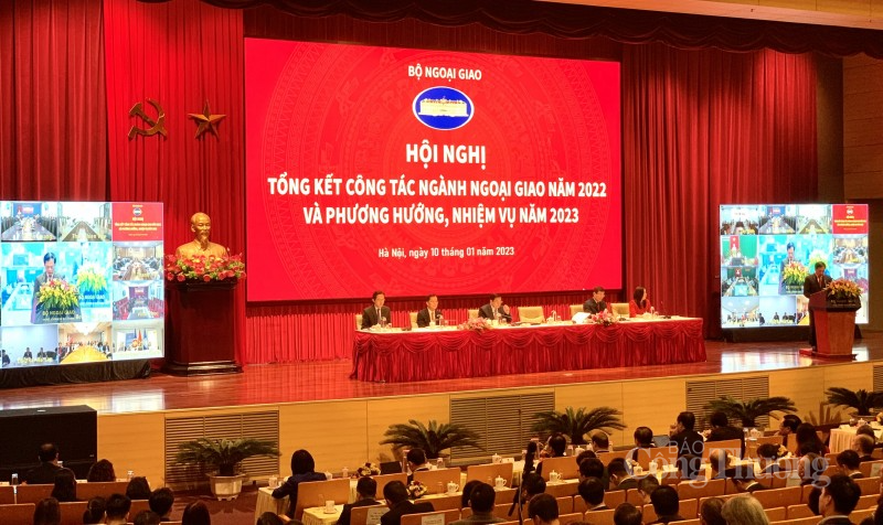 Hội nghị Tổng kết công tác ngành ngoại giao năm 2022 và triển khai phương hướng, nhiệm vụ năm 2023