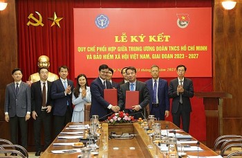 Bảo hiểm Xã hội Việt Nam và Trung ương Đoàn: Ký kết Quy chế phối hợp giai đoạn 2023 - 2027