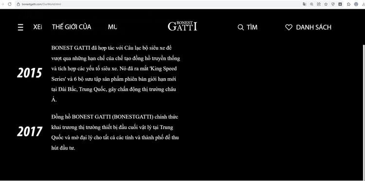 Đồng hồ Tuấn Hưng “bịp” người tiêu dùng: Thương hiệu Bonest Gatti thuộc sở hữu của công ty Trung Quốc
