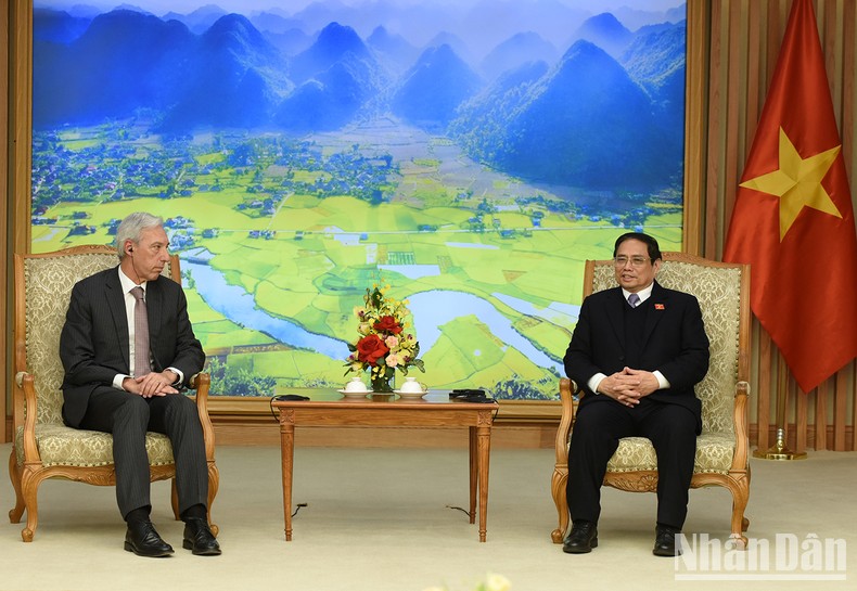 [Ảnh] Thủ tướng Phạm Minh Chính tiếp Bộ trưởng Ngoại giao Cộng hòa Bồ Đào Nha Joao Gomes Cravinho ảnh 2
