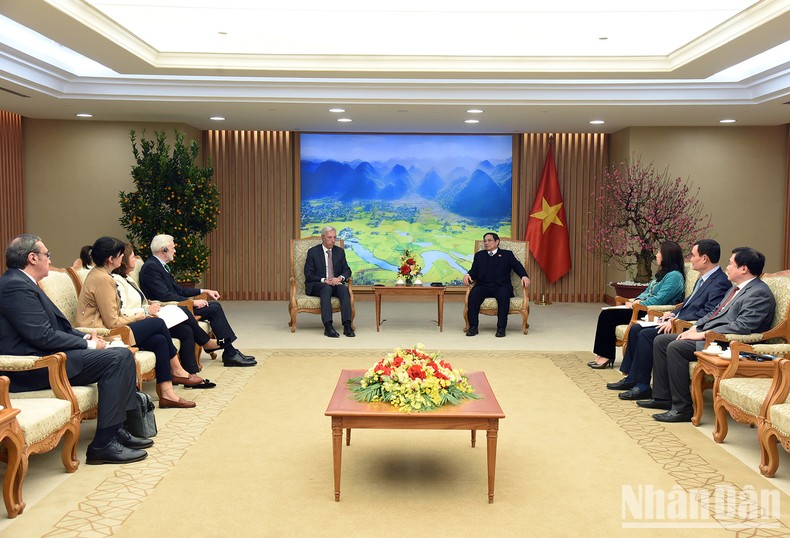 [Ảnh] Thủ tướng Phạm Minh Chính tiếp Bộ trưởng Ngoại giao Cộng hòa Bồ Đào Nha Joao Gomes Cravinho ảnh 3