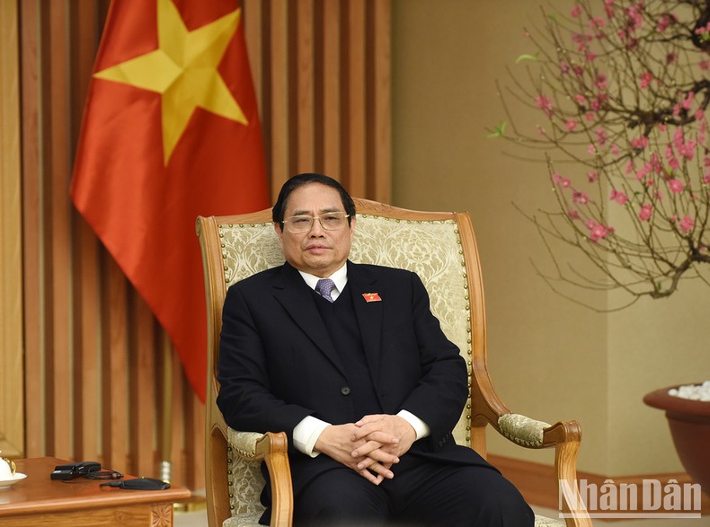 [Ảnh] Thủ tướng Phạm Minh Chính tiếp Bộ trưởng Ngoại giao Cộng hòa Bồ Đào Nha Joao Gomes Cravinho ảnh 4