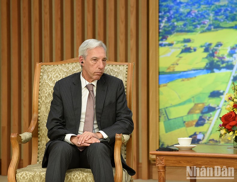 [Ảnh] Thủ tướng Phạm Minh Chính tiếp Bộ trưởng Ngoại giao Cộng hòa Bồ Đào Nha Joao Gomes Cravinho ảnh 6