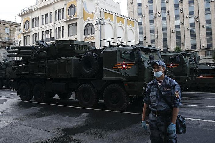 Hệ thống tên lửa phòng thủ được triển khai ở trung tâm Moscow Hệ thống tên lửa phòng thủ được triển khai ở trung tâm Moscow