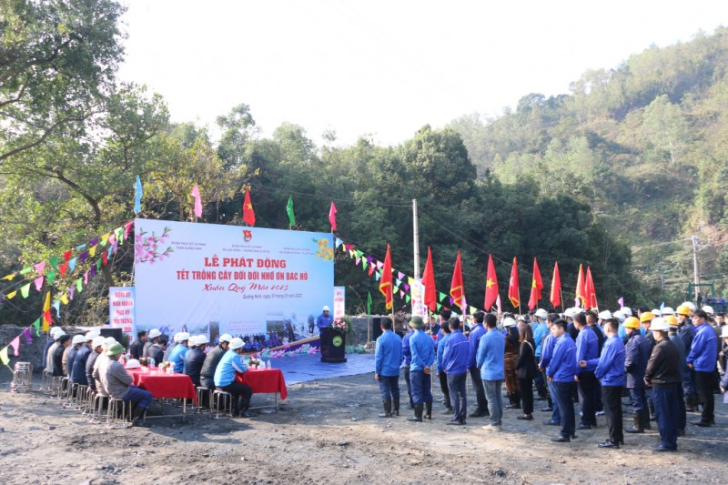 Quang cảnh tại lễ phát động Tết trồng cây đời đời nhớ ơn Bác Hồ năm 2023 (Ảnh Phạm Tăng) Quang cảnh tại lễ phát động Tết trồng cây đời đời nhớ ơn Bác Hồ năm 2023 (Ảnh Phạm Tăng)