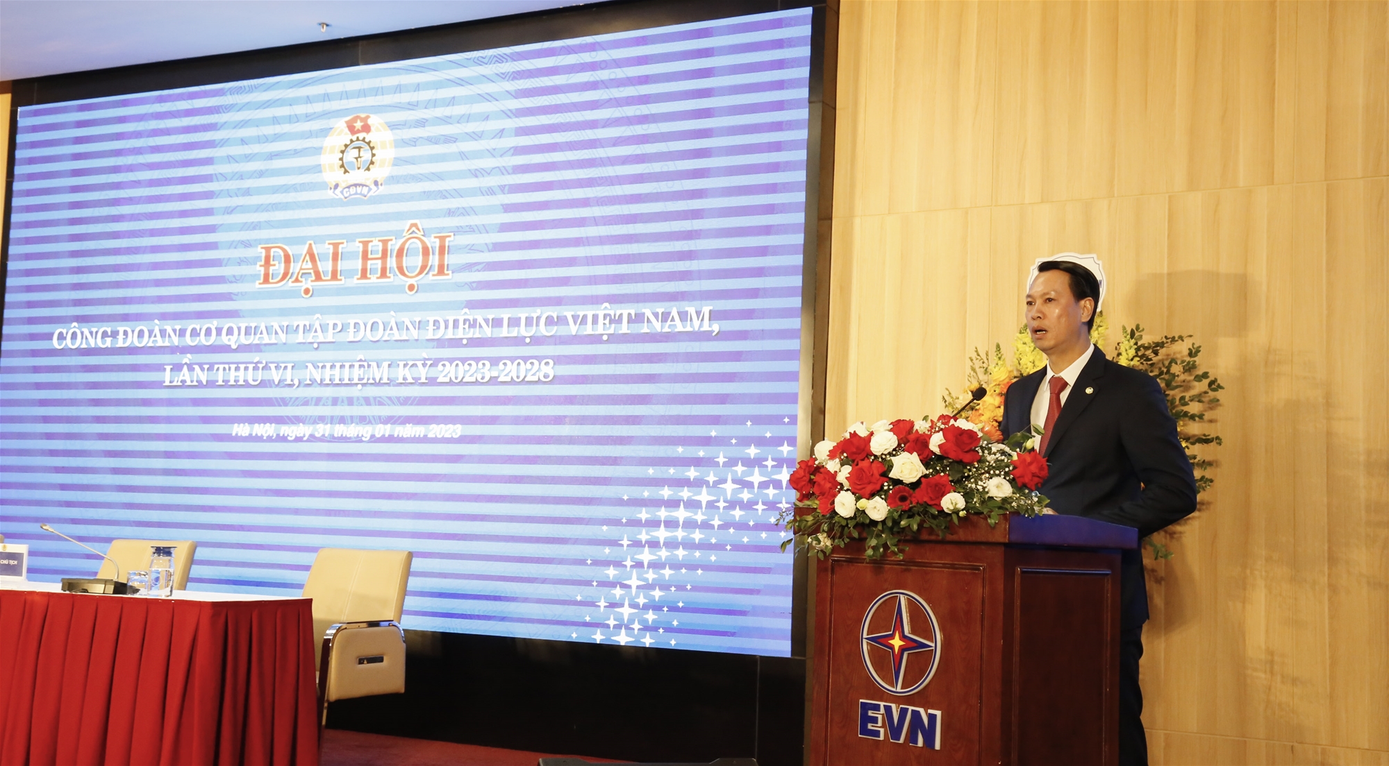 Đại hội Công đoàn Cơ quan Tập đoàn Điện lực Việt Nam lần thứ VI, nhiệm kỳ 2023-2028 thành công tốt đẹp. 11