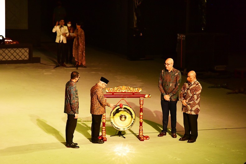 Phó Tổng thống Indonesia Ma’ruf Amin đánh chiêng khai mạc Diễn đàn Du lịch ASEAN (ATF) 2023 Phó Tổng thống Indonesia Ma’ruf Amin đánh chiêng khai mạc Diễn đàn Du lịch ASEAN (ATF) 2023