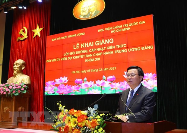 Khai giảng Lớp bồi dưỡng với Ủy viên dự khuyết BCH Trung ương Đảng hình ảnh 3 Khai giang Lop boi duong voi Uy vien du khuyet BCH Trung uong Dang hinh anh 3