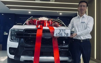 Dân mạng ngưỡng mộ biển số xe 45678 bốc ngẫu nhiên