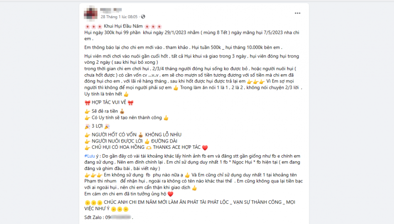 Chơi hụi online: “Tiền mất, nợ mang” Chơi hụi online: “Tiền mất, nợ mang”